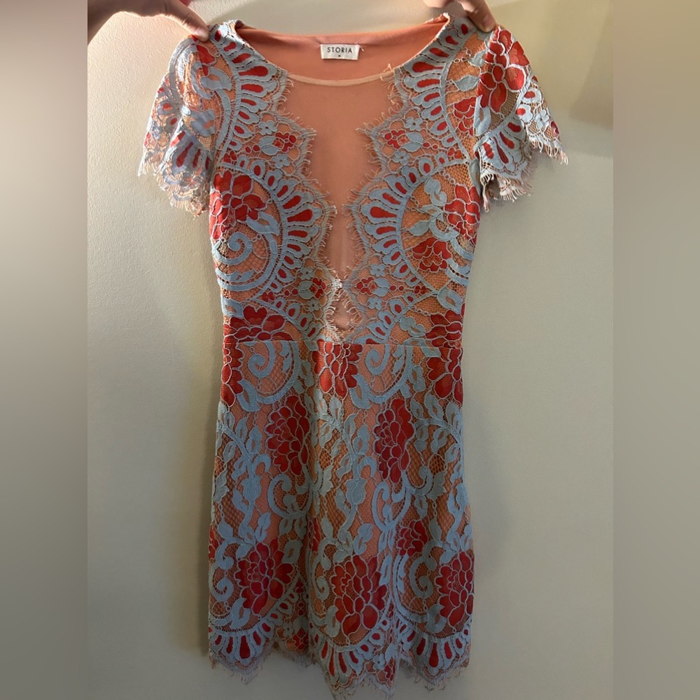 Stories Lace Mini Dress